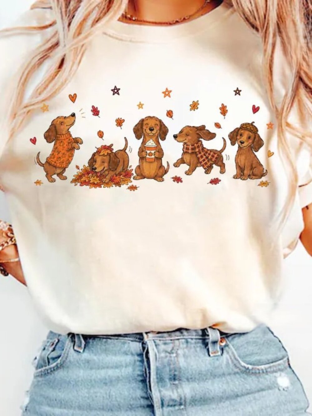 Autumn Dog Shirt, Cute Fall Shirt, Dog Lover Tee